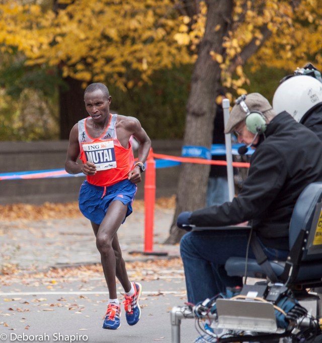 Men's winner Geoffrey Mutai