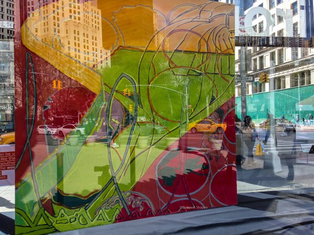 Looking through the "prow" of the Flatiron Building
