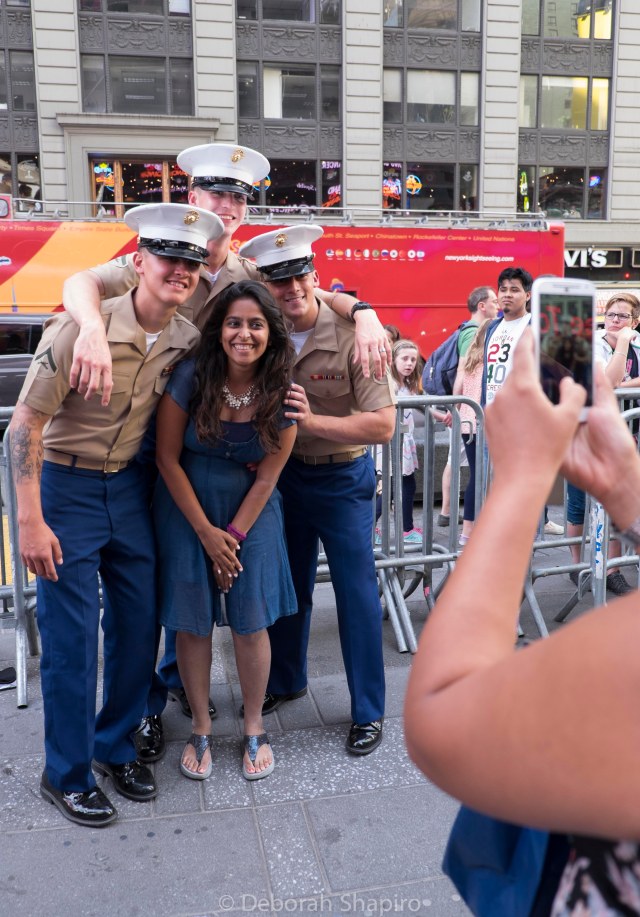 Have your picture taken with Marines