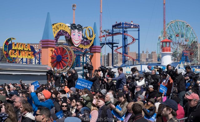 Waiting on the Coney Island Boardwalk