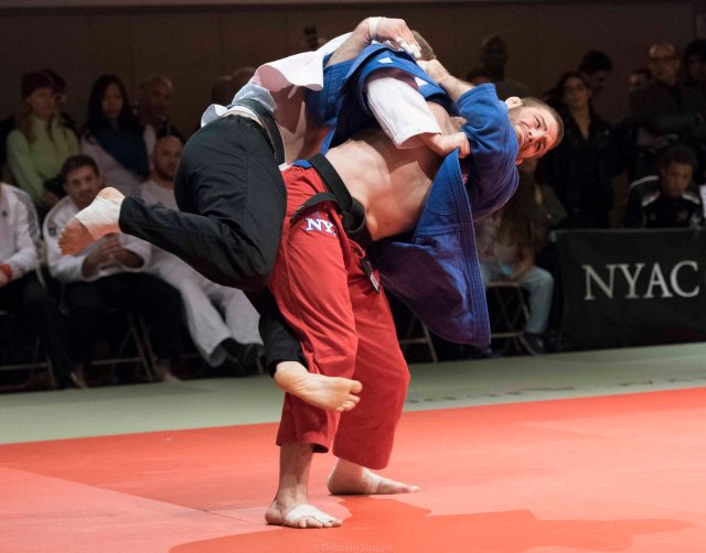 US Olympic silver medalist Travis Stevens throwing for Ippon, New York Open 2016