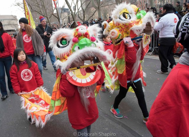 The P.S. 130 Lion Dance Team